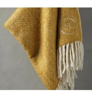 West Elm herringbone throw